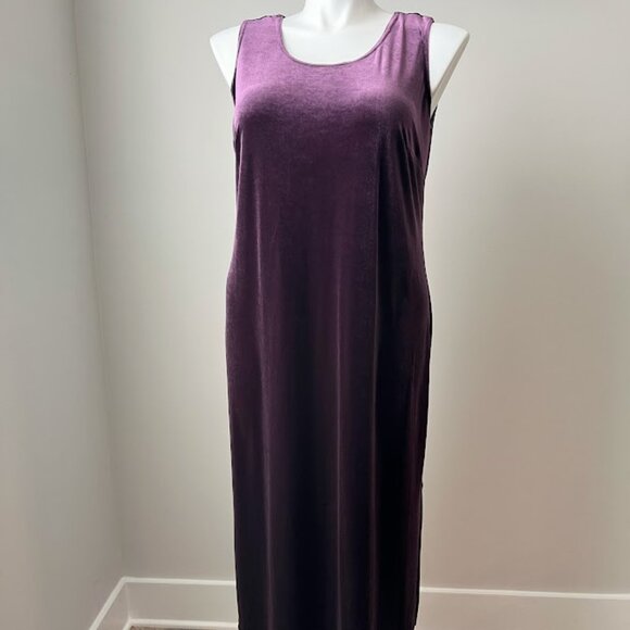 90s purple velvet dress - Picture 2 of 8